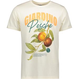 Kultivate T-shirt Ts Giardino 2401020200 226 Egret Mannen Maat - L