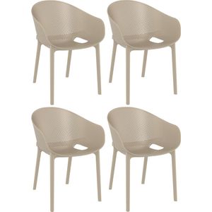 CLP Sky Pro Set van 4 stoelen taupe