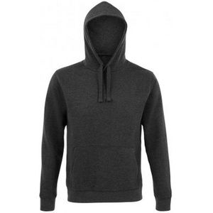 SOLS Unisex Volwassenen Spencer Hooded Sweatshirt (Houtskool mergel)