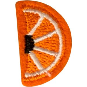 Sinasappel strijkapplicatie strijk embleem - patch - patches - stof & strijk applicatie