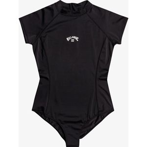 Billabong - One-piece UV-badpak voor vrouwen met korte mouwen - Tropic Bodysuit - UPF50+ - Zwart - maat M