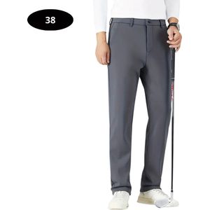 Livano Golfbroek Heren - Golfkleding - Golfen - Golf Accessoires - Nette Pantalon - Grijs XXL - Maat 54