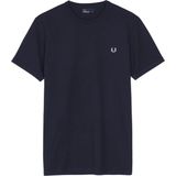 Fred Perry - Ringer T-Shirt Navy - Heren - Maat 3XL - Slim-fit