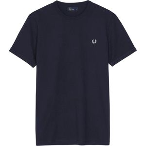 Fred Perry - Ringer T-Shirt Navy - Heren - Maat 3XL - Slim-fit