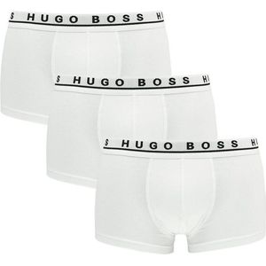 Hugo Boss 3-pack Boxershort / Trunk Cotton Stretch Wit