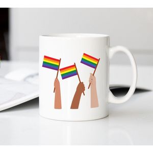 Mok Pride Gay Flag Love Wins - Pride - Gay - LGBTQ Vlag - Regenboog