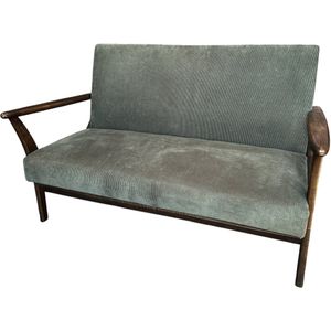 by Mooss - Bank - Olijf - Groen - Retro - Hout - Bruin - Mid Century - '60 - Trendy