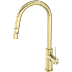 Owen & Finch 1-Gats Keukenmengkraan Pull Out Brushed Champagne Gold | Geborsteld Champagne Goudkleurig PVD