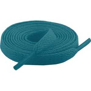 The Kicks Don Sneaker Veters 140CM - Blauwgroen - Dark Tealblue - Laces - Platte schoenveter