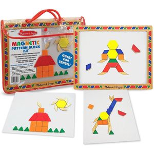 Melissa & Doug Set met magnetische patroonblokjes