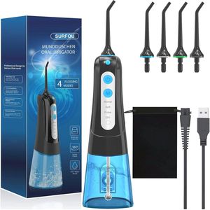 Draagbare Elektrische Waterflosser voor Tanden reinigen - Reisvriendelijke Monddouche met Oplaadbare Batterij