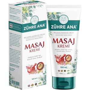 Zühre Ana Massagecrème - Natuurlijke Oliën - Voor Spier-, Gewrichts-, Reumatische Pijn, Rug-, Nek-, Enkel- en Voetpijn - Snelwerkend en langdurig - 100 ml