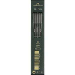 potloodstiftjes Faber-Castell TK9071 2,0mm 3B  doos met 5 stuks