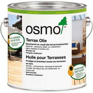 Osmo Terrasolie 009 Lariks - 0,75 liter | Terrasolie Buiten | Zwarte Beits voor buiten | Vlonder Olie