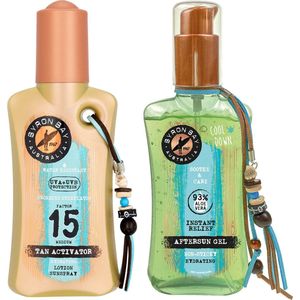 Byron Bay Duo Tan Activator SPF 15 & Aftersun Cooling Aloë Vera Gel