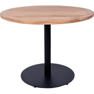 MaximaVida ronde tuintafel Java zwart 80 cm - zware 49 kg uitvoering