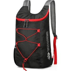 Rugzak 20 liter - Wandelrugzak - opvouwbaar - lichtgewicht - waterafstotend - ultralicht Backpack - Zwart
