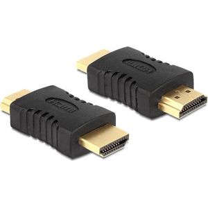 Techvavo® Set van 2 - HDMI Male naar Male Koppelstuk - HDMI 1.4 Compatibel - Zwart