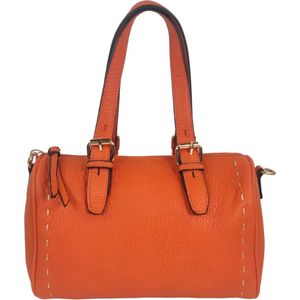 Mandoline - trendy handtas / shopper - met verstelbare en afneembare schouderriem - oranje