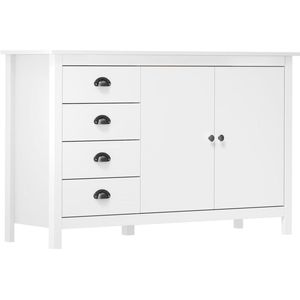 vidaXL-Dressoir-Hill-79x40x80-cm-massief-grenenhout-wit