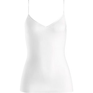 Hanro Cotton Seamless Topje dames - Blanc - maat 38 (38) - Dames Volwassenen - 100% katoen- 071601-0101-38