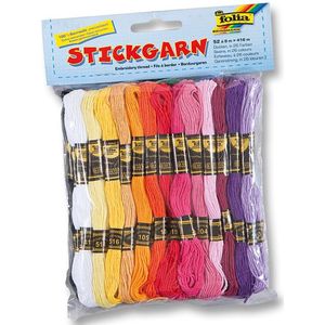 Stickgarn 52 Docken # 8m in 26 Farben