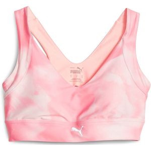 Puma Run Aop Sportbeha Met Hoge Impact Roze XS Vrouw