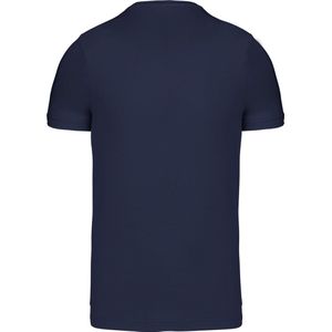Donkerblauw T-shirt met V-hals merk Kariban maat S