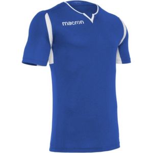 Sportshirt korte mouwen, Macron Argon, Royal blauw/Wit, maat M