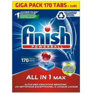 Finish All in 1 Max Ontvetter Vaatwastabletten - 170 Tabs - Voordeelverpakking