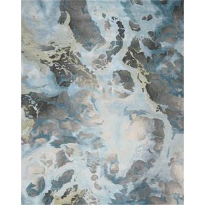 Vloerkleed Nourison Prismatic Grey Slate PRS14 - maat 168 x 226 cm