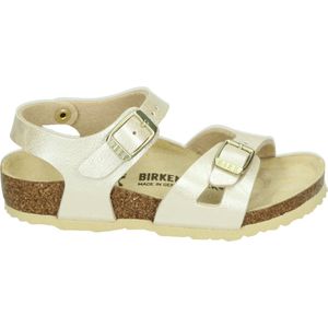 Birkenstock RIO BF PEARL WHITE - Sandalen - Kleur: Wit/beige - Maat: 30