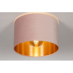 Lumidora Plafondlamp 30915 - Plafonniere - MONTREAL - E27 - Zwart - Goud - Roze - Metaal - ⌀ 40 cm