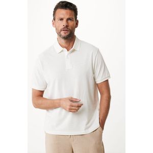 Mexx Regular Fit Polo PETER met Ingebreid Patroon Wit