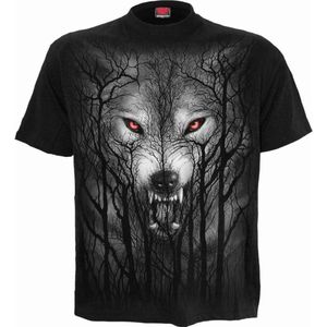 Spiral Heren Tshirt -XXL- FOREST WOLF Zwart