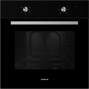 Inventum IOC6070GK - Inbouw oven - Conventioneel - Eco stand - 70 liter - 60 cm hoog - Tot 250°C - Zwart/RVS
