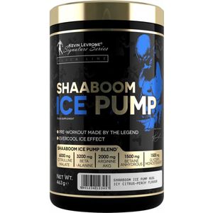 Kevin Levrone - Shaaboom Ice Pump - Pre workout met Glyceryl - Muscle pump - met AAKG, Citruline, Beta alanine - 463g -50 porties - Icy Mango passievrucht