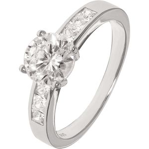 Juwelier Zwartevalk ZILVEREN (GERHODINEERD) RING 21.256/16½--