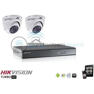 Hikvision Turbo HD complete cameraset 2x dome