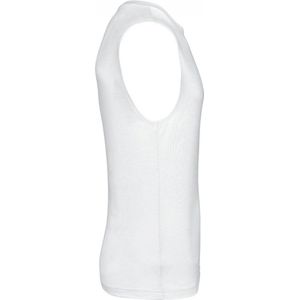 T-shirt Heren 3XL Kariban Ronde hals Mouwloos White 100% Katoen