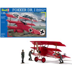 1:28 Revell 04744 Fokker Dr.I - Richthofen Plane Plastic Modelbouwpakket