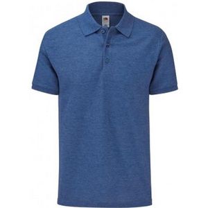 Fruit Of The Loom Heren Tailored Poly / Cotton Piqu poloshirt (Heather Royaal)