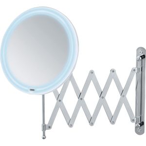Teleskop-Wandspiegel Barona met LED-verlichting