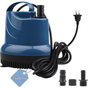 Vlakzuigpomp - Dompelpomp Met 3 Slangadapters - Dompelpomp Vuil Water - Kelderpomp - Vlakzuiger - Vlakzuiger Dompelpomp - Breed Toepassingsgebied - Krachtig & Efficiënt