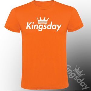 Orange King's Day T-Shirt Kingsday Crown
