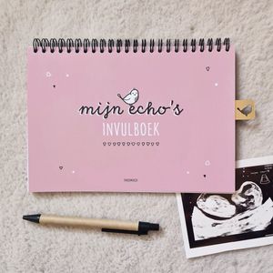 Mijn echo's invulboek | roze | echoboekje A5 formaat | Thuismusje