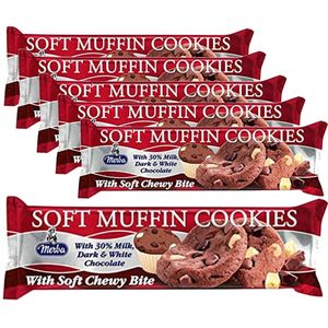 6 Verpakkingen Merba Soft Muffin Cookies á 175 gram - Voordeelverpakking Snoepgoed