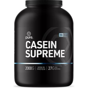 PURE Casein Supreme - 2000gr - banaan - micellaire caseine - eiwitshake - langzame eiwitten - caseïne eiwit