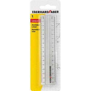 Eberhard Faber liniaal - aluminium - 15cm - met antislip - EF-570008
