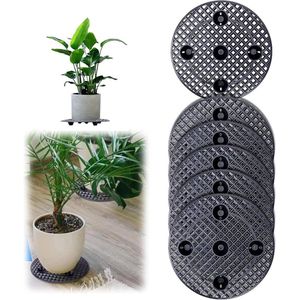 Potplantenstandaard - 6 stuks bloempotstandaard - plantenstandaard voor grote planten - plantenbakhouder - plantenniveau - pot elevator voor dek of terras - 20 cm